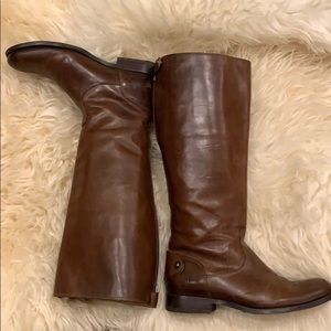 Frye Melissa back zip button boots